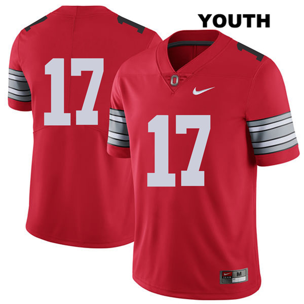 Ohio State Buckeyes Youth Kamryn Babb #17 Red Authentic Nike 2018 Spring Game No Name College NCAA Stitched Football Jersey OT19O17CH